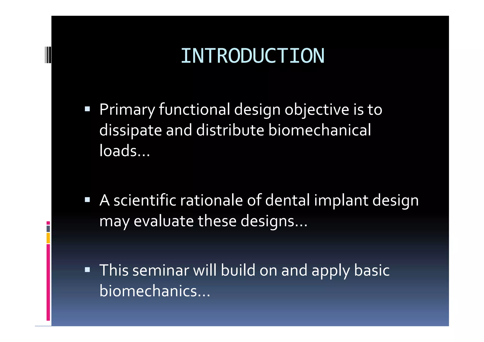 String Scientific Rationale Scientific rationale and biomechanics in implants | PDF