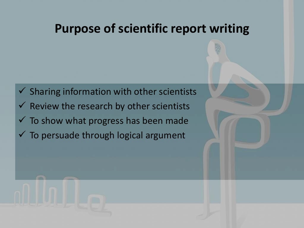 Scientific Report Writing