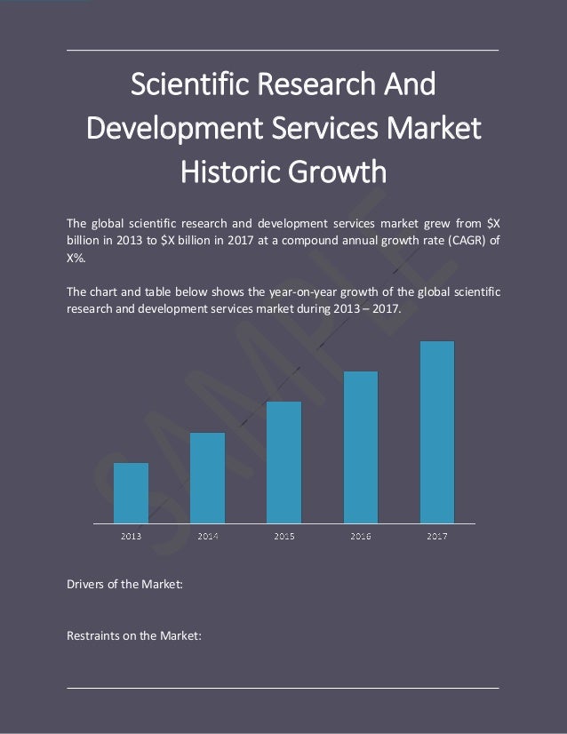 Scientific Research And Development Services Global Market Report 2018