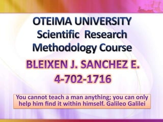 You cannot teach a man anything; you can only
help him ﬁnd it within himself. Galileo Galilei

 