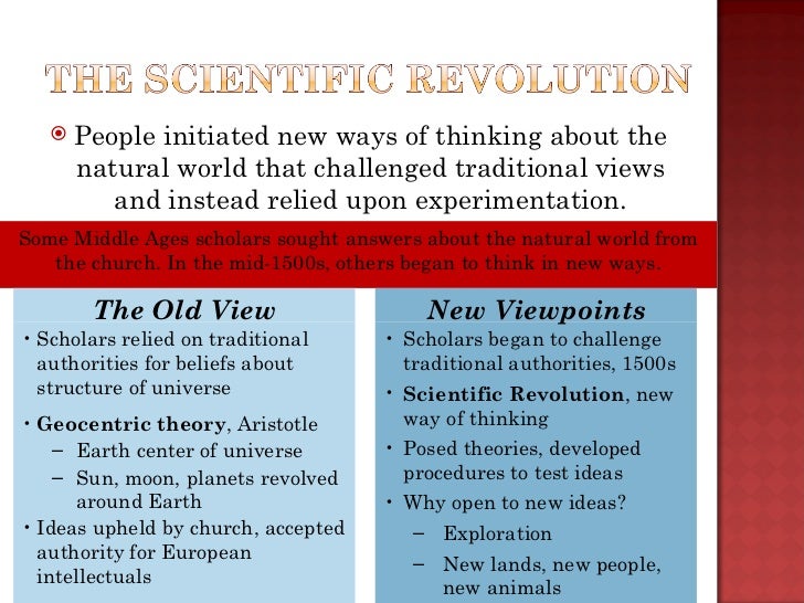 Scientific Revolution Scientific Revolution