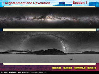 Section 1
Enlightenment and Revolution
 