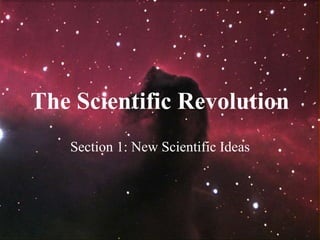 The Scientific Revolution
Section 1: New Scientific Ideas
 