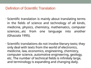 Science Translate scientific technical translation presentation | PPTX