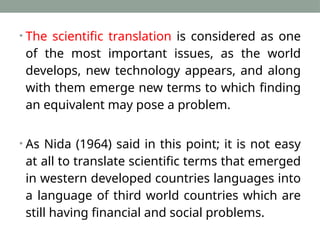 Science Translator scientific technical translation presentation | PPTX