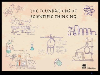 Cover
© NSW Department of Education, 2019 Page 1 of 31
The foundations of scientific thinking
The foundations of
scientific thinking
 