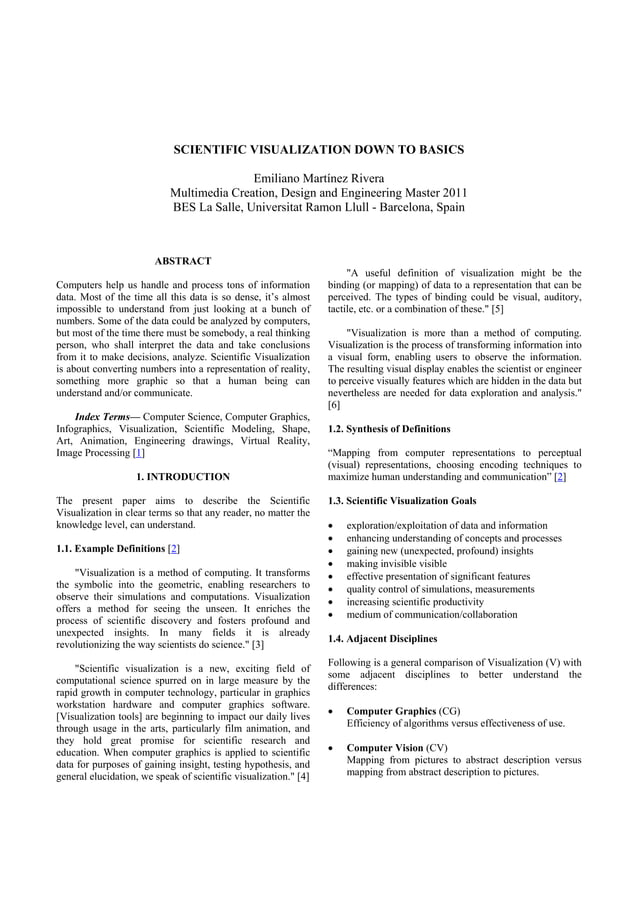 Scientific visualization | PDF