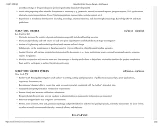 Scientific Writer Resume Sample - Scientific Writer Resume Sample For Work 2 320 
