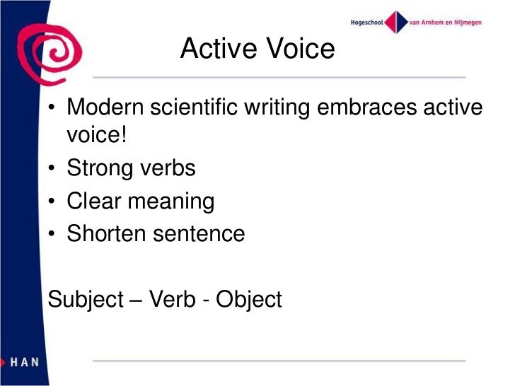 Master thesis passive voice