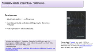 scientism / materialism an investigation | PPTX
