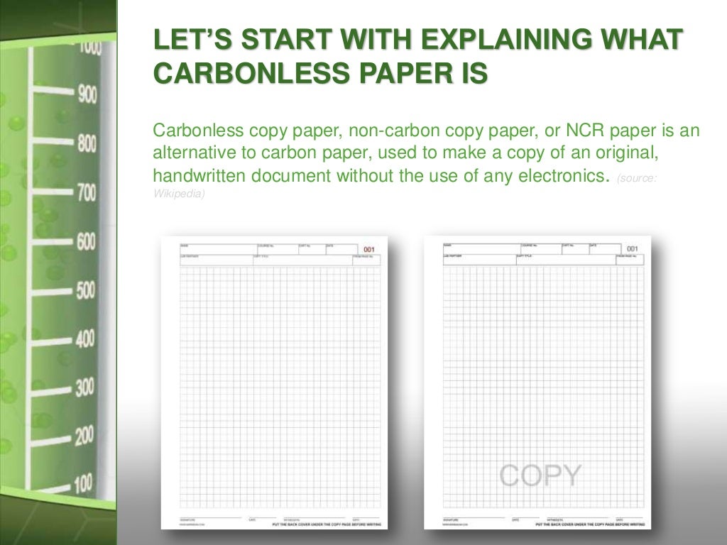 how to use a carbonless lab notebook