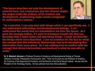 Scientists Comments on H. Quran