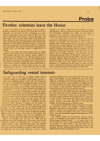 New Scientist: Scientists leave the house (1970)