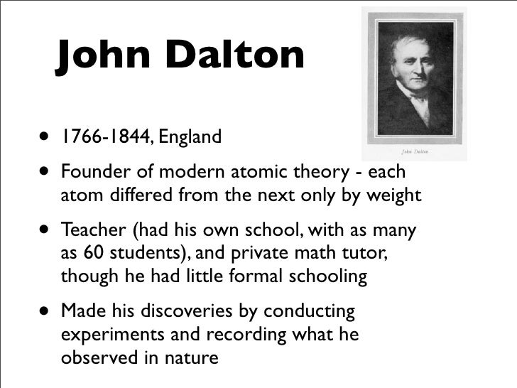 scientists module 1 dalton discovery
