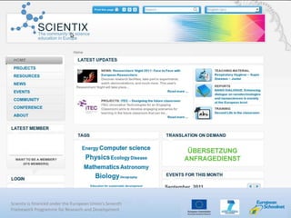 Scientix presentation-e qnet for flemish teacher