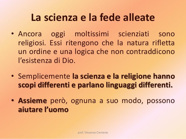 Scienza e fede
