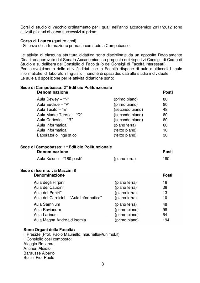 Test Anni Precedenti Scienze Della Formazione Primaria