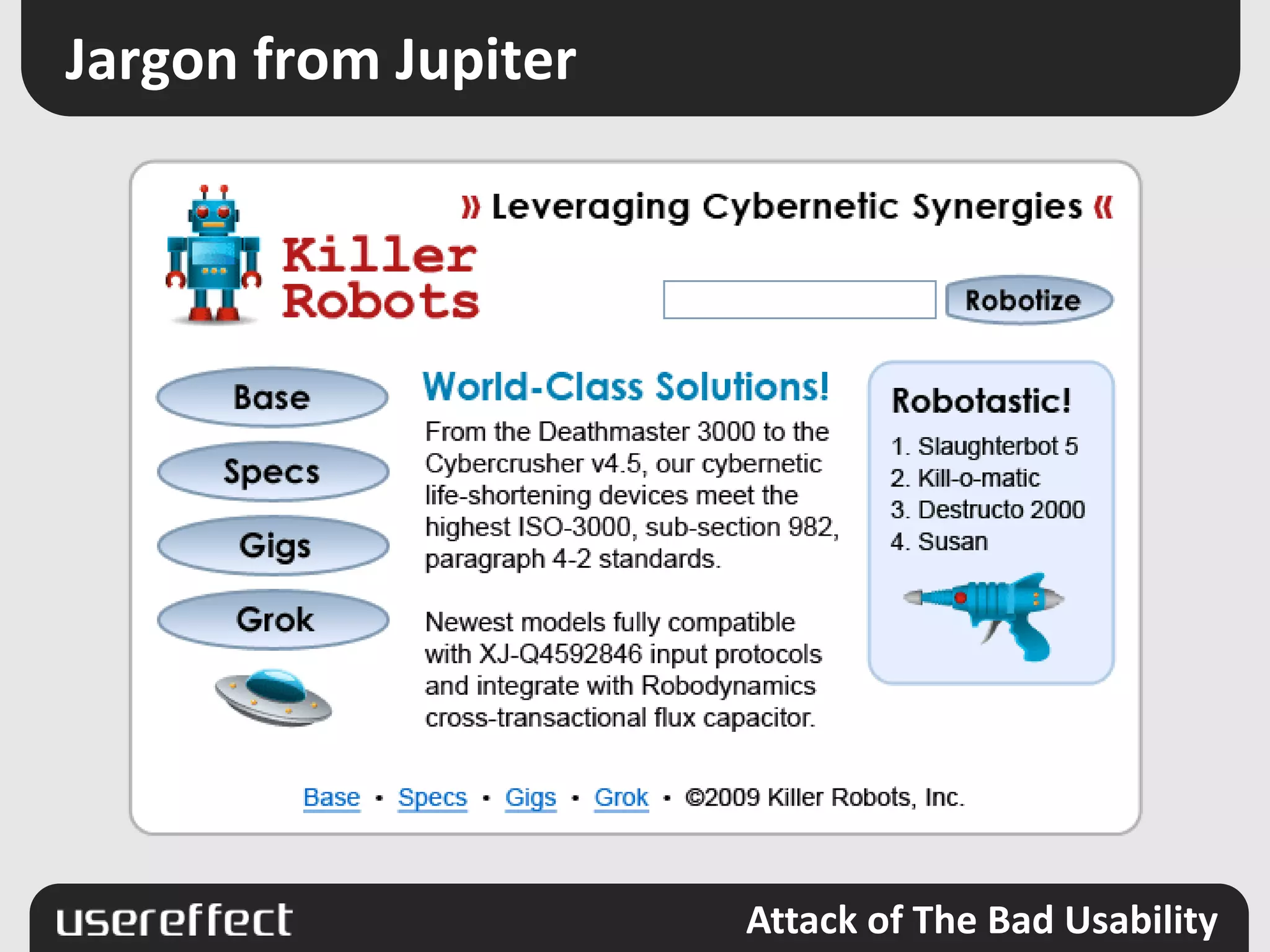 Curse of The Calls to ActionContrast from The Black Lagoon
