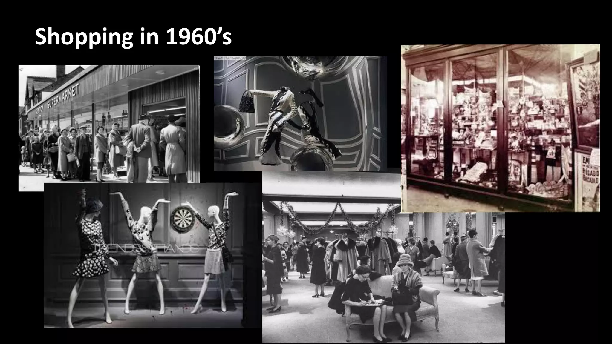 Shopping in 1960’s
 