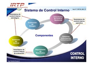 MANUAL SCI - Sistema de Control Interno | PDF
