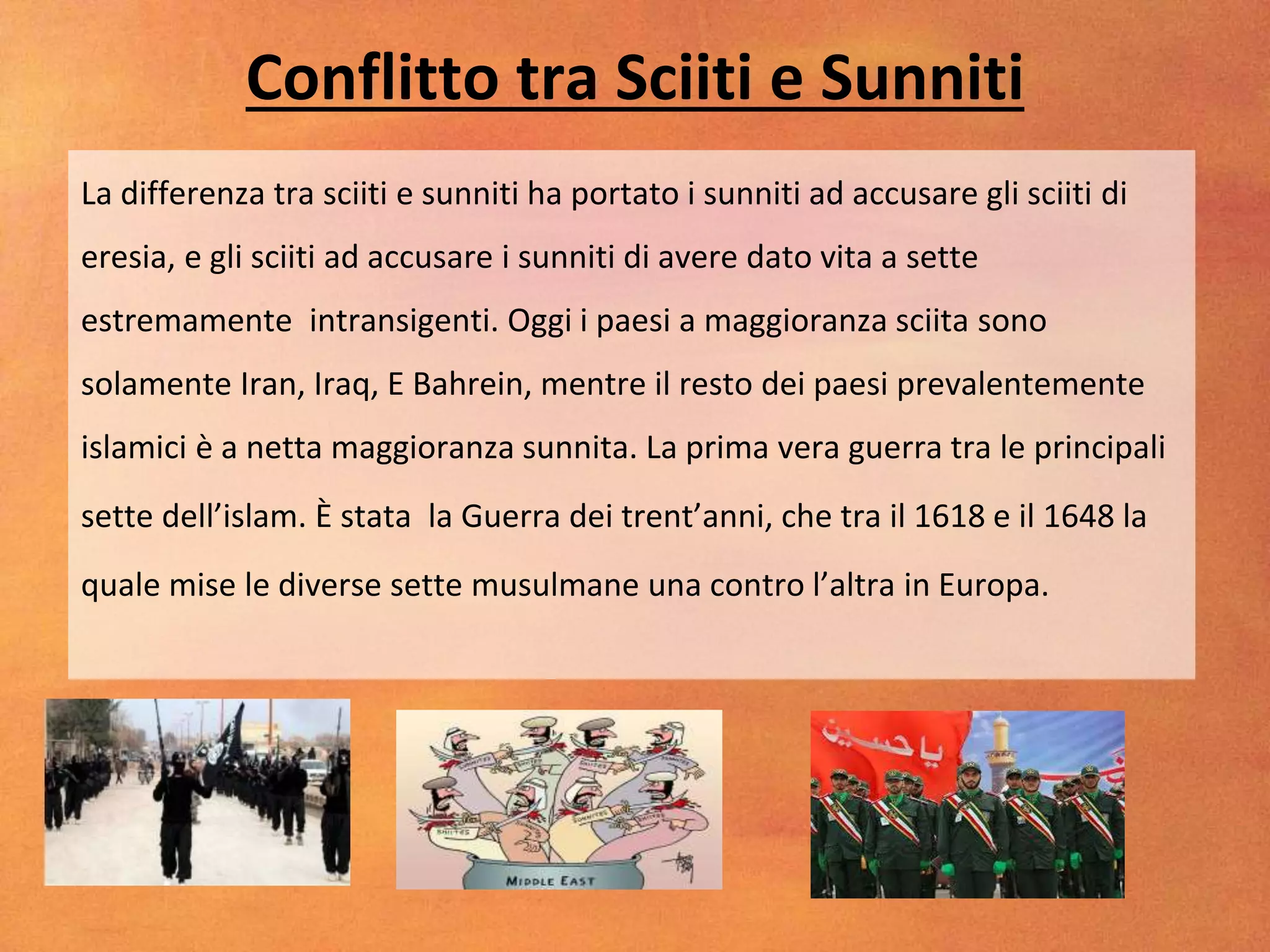Sciiti e sunniti | PPT