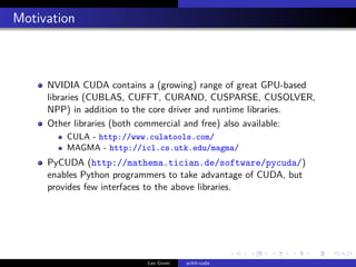Scikit cuda clearance