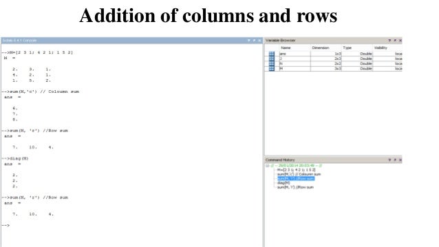 scilab syntax scilab syntax