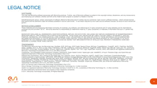 24www.esi-group.com
Copyright © ESI Group, 2019. All rights reserved.
LEGAL NOTICE
SOFTWARE:
You may use Microchip software exclusively with Microchip products. Further, use of Microchip software is subject to the copyright notices, disclaimers, and any license terms
accompanying such software, whether set forth at the install of each program or posted in a header or text file.
Notwithstanding the above, certain components of software offered by Microchip and 3rd parties may be covered by “open source” software licenses – which include licenses
that require that the distributor make the software available in source code format. To the extent required by such open source software licenses, the terms of such license will
govern.
NOTICE & DISCLAIMER:
These materials and accompanying information (including, for example, any software, and references to 3rd party companies and 3rd party websites) are for informational
purposes only and provided “AS IS.” Microchip assumes no responsibility for statements made by 3rd party companies, or materials or information that such 3rd parties may
provide.
MICROCHIP DISCLAIMS ALL WARRANTIES, WHETHER EXPRESS, IMPLIED, OR STATUTORY, INCLUDING ANY IMPLIED WARRANTIES OF NONINFRINGEMENT,
MERCHANTABILITY, AND FITNESS FOR A PARTICULAR PURPOSE. IN NO EVENT WILL MICROCHIP BE LIABLE FOR ANY DIRECT OR INDIRECT, SPECIAL,
PUNITIVE, INCIDENTAL, OR CONSEQUENTIAL LOSS, DAMAGE, COST, OR EXPENSE OF ANY KIND RELATED TO THESE MATERIALS OR ACCOMPANYING
INFORMATION PROVIDED TO YOU BY MICROCHIP OR OTHER THIRD PARTIES, EVEN IF MICROCHIP HAS BEEN ADVISED OF THE POSSIBLITY OF SUCH
DAMAGES OR THE DAMAGES ARE FORESEEABLE. PLEASE BE AWARE THAT IMPLEMENTATION OF INTELLECTUAL PROPERTY PRESENTED HERE MAY
REQUIRE A LICENSE FROM THIRD PARTIES.
TRADEMARKS:
The Microchip name and logo, the Microchip logo, AnyRate, AVR, AVR logo, AVR Freaks, BeaconThings, BitCloud, CryptoMemory, CryptoRF, dsPIC, FlashFlex, flexPWR,
Heldo, JukeBlox, KEELOQ, KEELOQ logo, Kleer, LANCheck, LINK MD, maXStylus, maXTouch, MediaLB, megaAVR, MOST, MOST logo, MPLAB, OptoLyzer, PIC, picoPower,
PICSTART, PIC32 logo, Prochip Designer, QTouch, RightTouch, SAM-BA, SpyNIC, SST, SST Logo, SuperFlash, tinyAVR, UNI/O, and XMEGA are registered trademarks of
Microchip Technology Incorporated in the U.S.A. and other countries.
ClockWorks, The Embedded Control Solutions Company, EtherSynch, Hyper Speed Control, HyperLight Load, IntelliMOS, mTouch, Precision Edge, and Quiet-Wire are
registered trademarks of Microchip Technology Incorporated in the U.S.A.
Adjacent Key Suppression, AKS, Analog-for-the-Digital Age, Any Capacitor, AnyIn, AnyOut, BodyCom, chipKIT, chipKIT logo, CodeGuard, CryptoAuthentication,
CryptoCompanion, CryptoController, dsPICDEM, dsPICDEM.net, Dynamic Average Matching, DAM, ECAN, EtherGREEN, In-Circuit Serial Programming, ICSP, Inter-Chip
Connectivity, JitterBlocker, KleerNet, KleerNet logo, Mindi, MiWi, motorBench, MPASM, MPF, MPLAB Certified logo, MPLIB, MPLINK, MultiTRAK, NetDetach, Omniscient
Code Generation, PICDEM, PICDEM.net, PICkit, PICtail, PureSilicon, QMatrix, RightTouch logo, REAL ICE, Ripple Blocker, SAM-ICE, Serial Quad I/O, SMART-I.S., SQI,
SuperSwitcher, SuperSwitcher II, Total Endurance, TSHARC, USBCheck, VariSense, ViewSpan, WiperLock, Wireless DNA, and ZENA are trademarks of Microchip
Technology Incorporated in the U.S.A. and other countries.
SQTP is a service mark of Microchip Technology Incorporated in the U.S.A.
Silicon Storage Technology is a registered trademark of Microchip Technology Inc. in other countries.
GestIC is a registered trademark of Microchip Technology Germany II GmbH & Co. KG, a subsidiary of Microchip Technology Inc., in other countries.
All other trademarks mentioned herein are property of their respective companies.
© 2017, Microchip Technology Incorporated, All Rights Reserved.
 