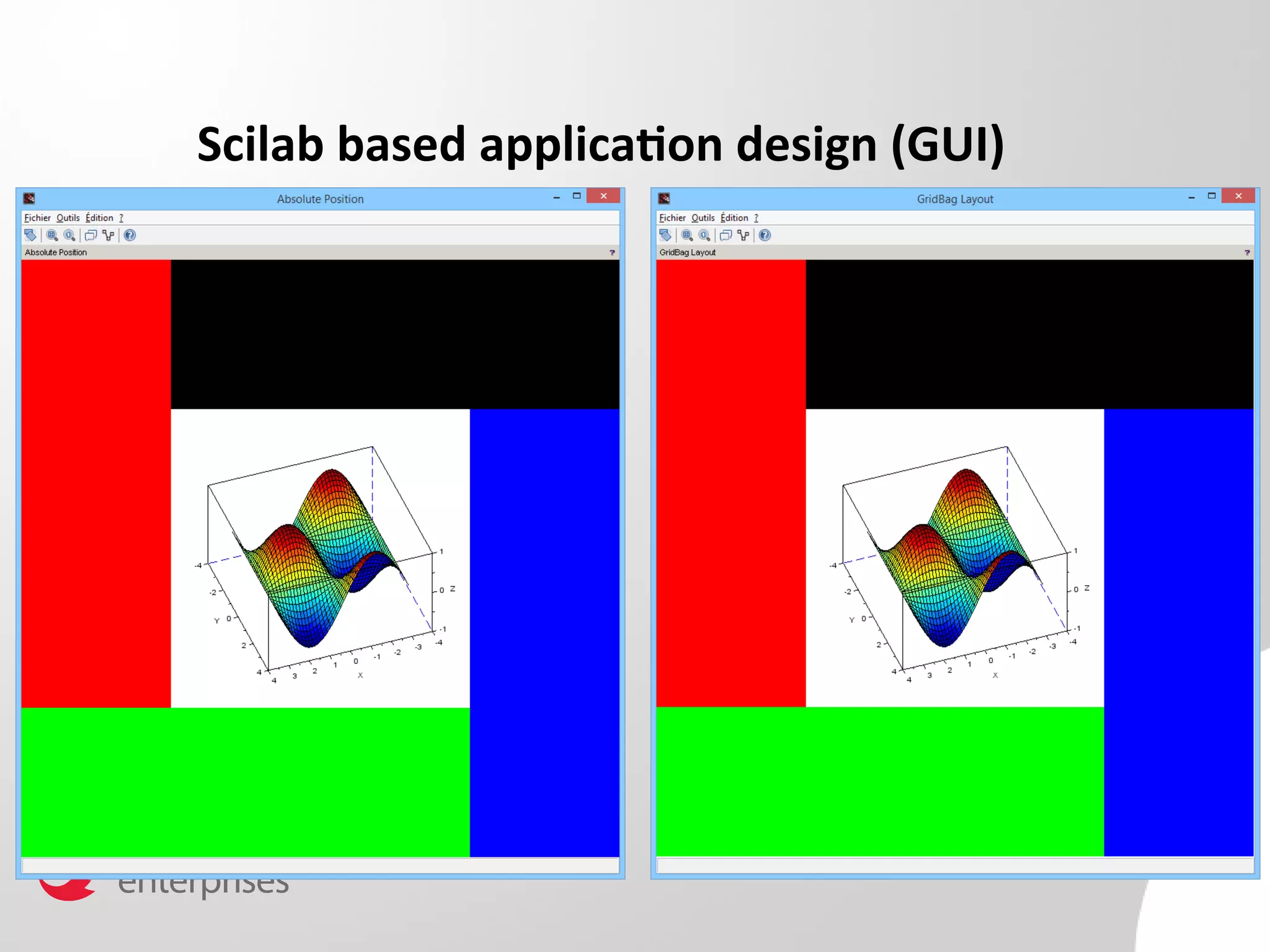 Scilab based application design (GUI) 
 