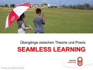 Übergänge zwischen Theorie und Praxis

            SEAMLESS LEARNING

Photo by EDUCAUSE
 