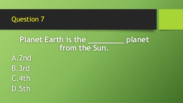 Sci math quiz bee
