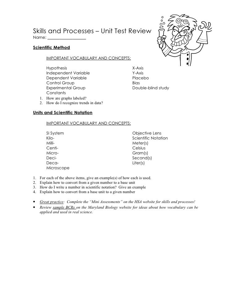 Sci method review sheet 09