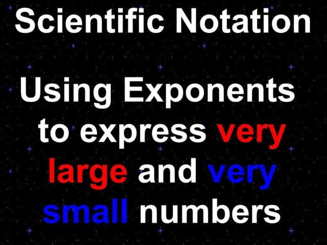 Scientific Notation | PPT