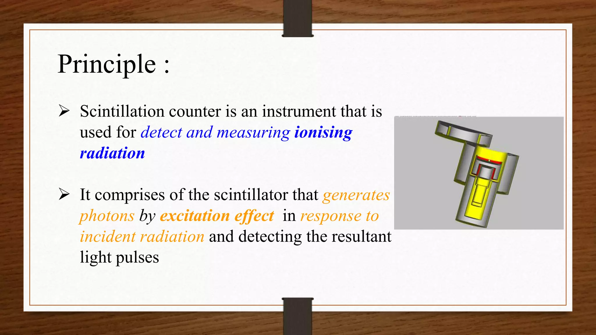 Scintillation Counter and Semiconductor Detector PPT