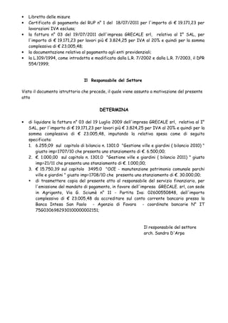 Lettera amministratore per infiltrazioni