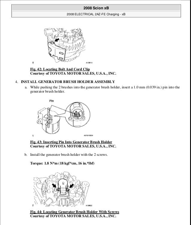 Scion xb 2008 service repair manual