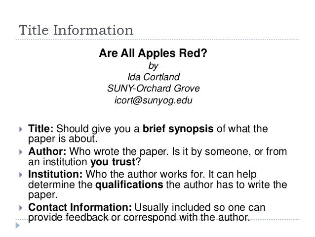 How to make a title for a research paper picture