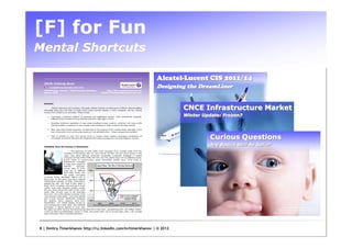 [F] for Fun
Mental Shortcuts




8 | Dmitry Timerkhanov http://ru.linkedin.com/in/timerkhanov | © 2012
 