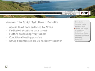 Advanced Nmap NSE Scripting for IT Security Professionals | PPT