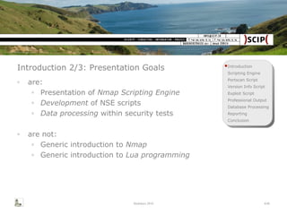 Advanced Nmap NSE Scripting for IT Security Professionals | PPT
