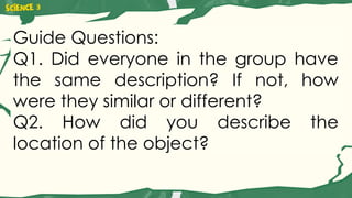 Describing Object Positions Using Reference Points and Positional Words ...