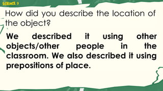 Describing Object Positions Using Reference Points and Positional Words ...