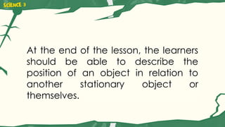 Object Postions Describing Object Positions Using Reference Points and Positional Words ...
