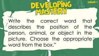 Describing Object Positions Using Reference Points and Positional Words ...