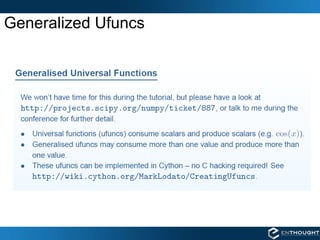 Generalized Ufuncs 