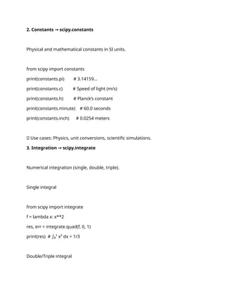 python library functions: Scipy functions.docx