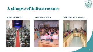 A glimpse of Infrastructure
A U D I TO R I U M S E M I N A R H A L L CO N F E R E N C E R O O M
21
 