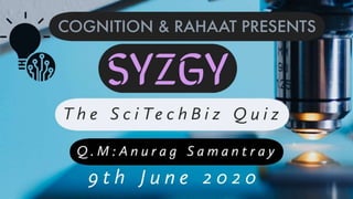 Syzgy - The Sci-Tech-Biz Quiz