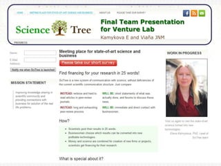 Final Team Presentation
for Venture Lab
Kalmykova E and Viaña JNM
 