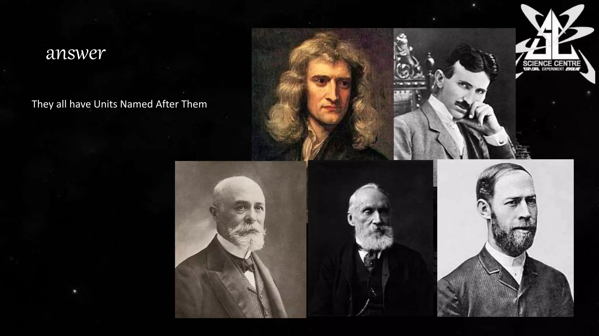 answer
They all have Units Named After Them
 